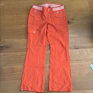 Free people cascade flare Orange hiking Pants